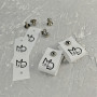 Silicone tag (1.5 x up to 10 cm on the screw, set of 10 pcs)