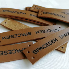 Leather tag (14 x 70 mm, awesome)