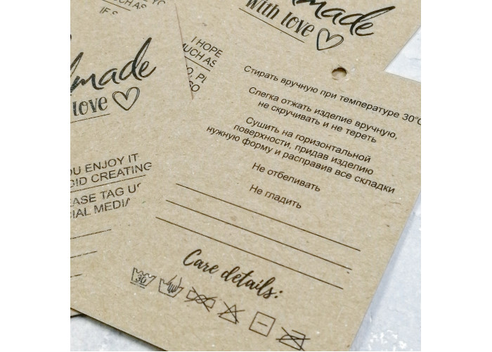 cardboard label 5 х 7 cm (6 labels)